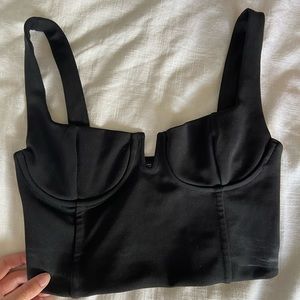 Zara corset cup crop top